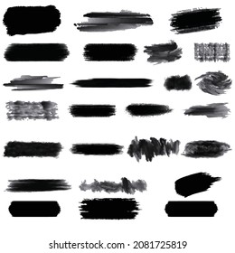 Hand painted acrylic brush stroke collection 
