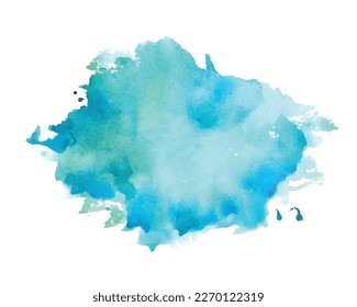 hand painted aquarelle watercolor splatter texture background vector