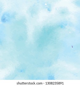 Hand Painted Art Of Watercolor Paint On Watercolor Paper. Abstract Background, Vector Illustration