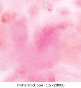 Hand Painted Art Of Watercolor Paint On Watercolor Paper. Abstract Background, Vector Illustration