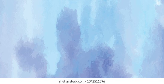 Hand Painted Art Of Watercolor Paint On Watercolor Paper. Abstract Background, Vector Illustration