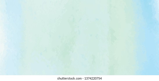 Hand Painted Art Of Watercolor Paint On Watercolor Paper. Abstract Background, Vector Illustration