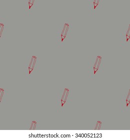 Hand painted background. Vector seamless pattern with pencil.