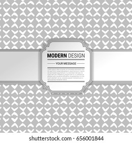 Hand painted background with vintage frame. Vector Illustration.