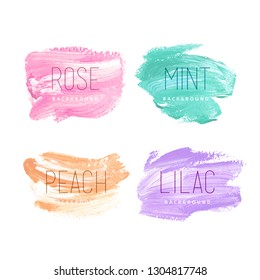 Hand painted backgrounds for design in light colors
