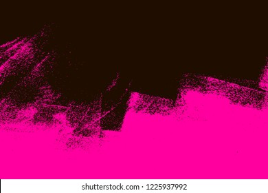 hand painted  black and pink brush strokes vector background texture 