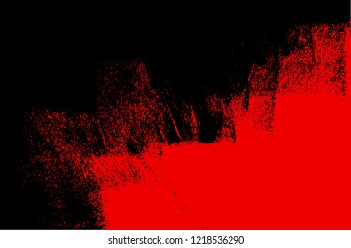 hand painted  black and red brush strokes vector background texture 