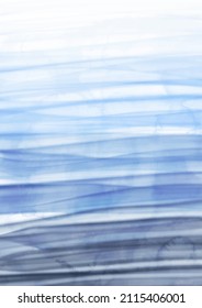 Fondo acuático de color azul pintado por la mano con temática oceánica