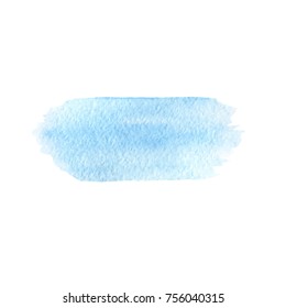 Hand painted blue vector gradient texture isolated on the white background. Usable for cards, invitations and more.