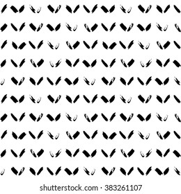 Hand painted brush strokes and dabs, seamless pattern, grunge texture.
