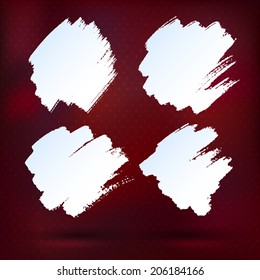 Hand painted brush strokes drawing texture. vector illustration
