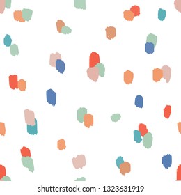 Hand painted brush strokes. Scandinavian style. Seamless abstract repeating background