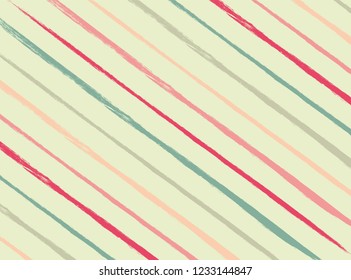 Hand painted brush strokes, striped background. 