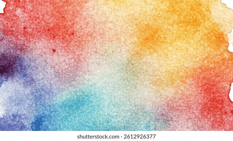 Hand painted colorful watercolor background