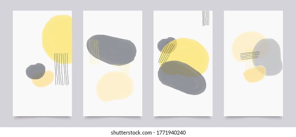 Hand painted cover design vector. Abstract arts background, Hand drawn textures for wall decoration, invitation, cards, banner and poster.