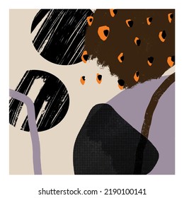 Hand painted creative texture. Abstract background. trendy design for poster. 