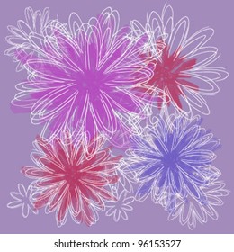 Hand Painted Flowers