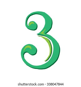 hand painted funny character font vector  creative  3