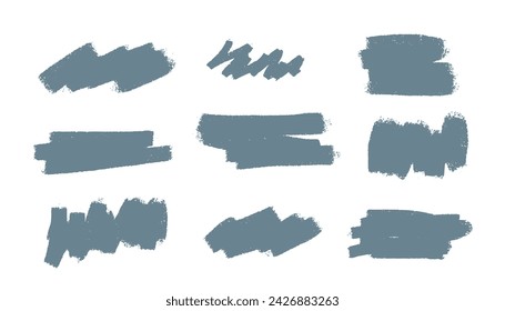pincelada de textura de mancha grungy pintada a mano en paquete vector 