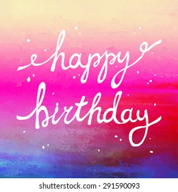 2,409 Happy Birthday Cursive Images, Stock Photos & Vectors | Shutterstock