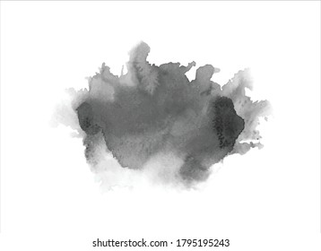 hand painted ink black background