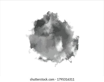 hand painted ink black background