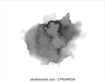 hand painted ink black background