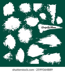 Hand painted ink brush collection set