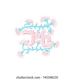 Hand painted ink drawing.Unique hand drawn inspiration quote "July" vector poster.Lettering and custom typography for your designs:t-shirts,bags,posters,invitations,cards,etc