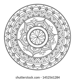A hand painted mandala 003