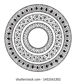 A hand painted mandala 006
