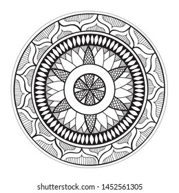 A hand painted mandala 007
