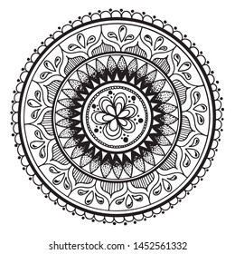 A hand painted mandala 012