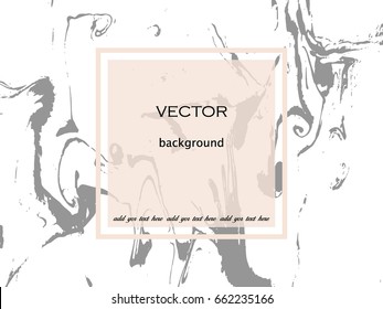Hand painted marble background. Ink texture with place for text