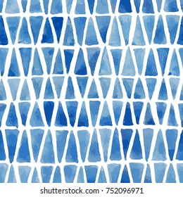 Hand painted mosaic background. Seamless vector pattern