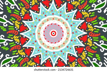 Hand painted multicolored dark gray background vector