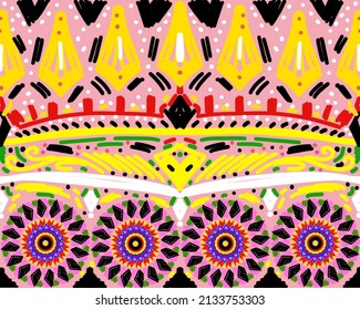 Hand painted multicolored light pink background vector