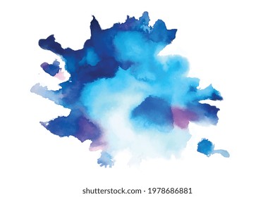 hand painted natural blue watercolor texture background