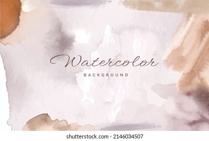 Hand painted neutral soft watercolor background