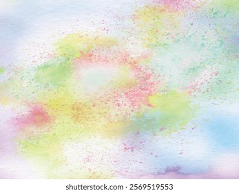 Hand painted pastel colorful abstract watercolor background wallpaper vector art designs