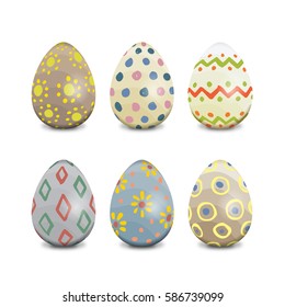 Hand Painted Pastel Easter Eggs