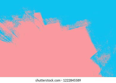 hand painted pink and blue brush strokes vector background texture 