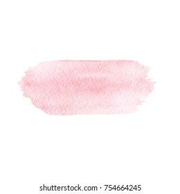 Hand painted pink vector texture isolated on the white background. Usable for cards, wedding invitations and more.