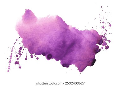 Image vectorielle abstraite de conception de fond d'écran de texture de tache de couleur violette peinte à la main