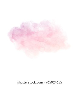 Hand painted purple and pink gradient vector texture isolated on the white background. Usable as a template for cards, invitations and more.