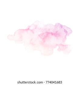 Hand painted purple and pink vector texture isolated on the white background. Usable as a template for cards, invitations and more.
