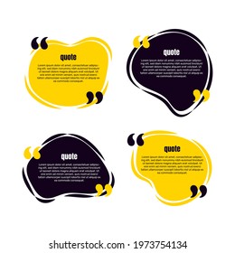 Hand painted quote box frame collection. - Vector.
