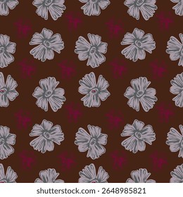 Handgemalte Rose Chintz und Blatt strukturierten Hintergrund
