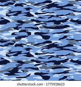 Hand painted seamless brush stroke camouflage pattern print