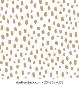 hand painted simple dots seamless pattern backround 